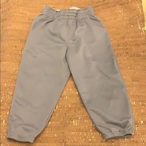 Alleson Athletic Grey Baseball Pants, Youth Small